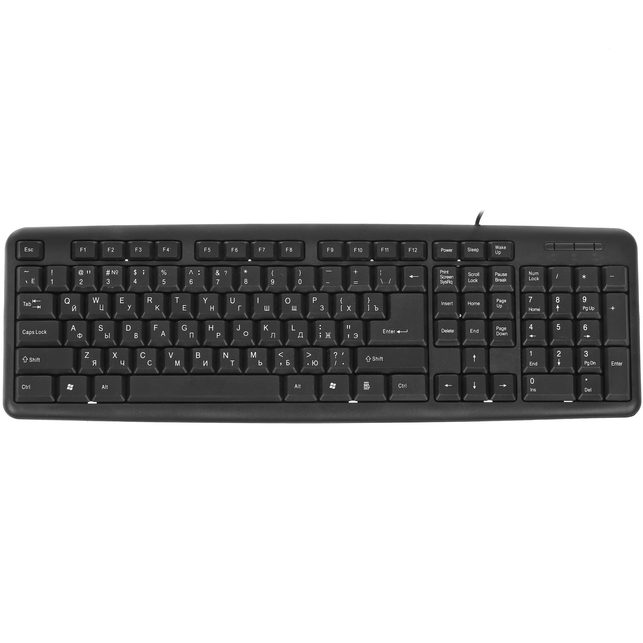 Клавиатура проводная Defender HB-420 black (USB, полноразмерная, 107+3 кл.) (45420) Клавиатура проводная Defender HB-420 black (USB, полноразмерная, 107+3 кл.) (45420)