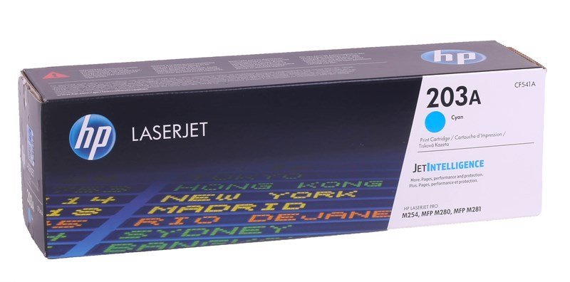 Картридж лазерный HP 203A CF541A голубой (1300стр.) для HP M254/280/281 Картридж лазерный HP 203A CF541A голубой (1300стр.) для HP M254/280/281